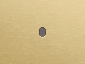 Niko Toggle Enkelvoudige afdekplaat voor 1 enkelv schak alu gold brushed RAL: 1000