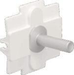 NIKO Toggle voor enkelvoudige schakelfuncties alu grijs Niko Toggle alu blue grey brushed