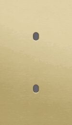 Niko Toggle 2-Voudige afdekplaat v60 vr 2 enklv schak alu gold brushed RAL: 1000