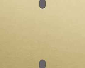 Niko Toggle 2-Voudige afdekplaat v60 vr 2 enklv schak alu gold brushed RAL: 1000