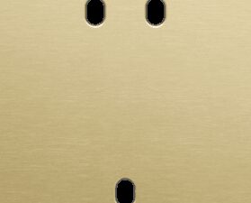 Niko Toggle 2-Voudige afdekplaat v60 vr 1 tweev + 1 enklv schak alu gold brushed RAL: 1000