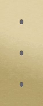 Niko Toggle 3-Voudige afdekplaat v60 vr 3 enklv schak alu gold brushed RAL: 1000