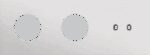 NIKO 3-Voudige afdekplaat h71 vr 2 stopc + 1 tweev schak toggle Niko Toggle alu blue grey brushed