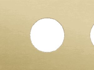 Niko Toggle 3-Voudige afdekplaat h71 vr 1 enklv schak + 2 stopc alu gold brushed RAL: 1000
