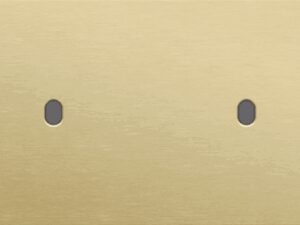 Niko Toggle 2-Voudige afdekplaat h71 vr 2 enklv schak alu gold brushed RAL: 1000