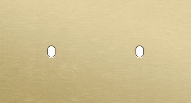 Niko Toggle 2-Voudige afdekplaat h71 vr 2 enklv schak alu gold brushed RAL: 1000