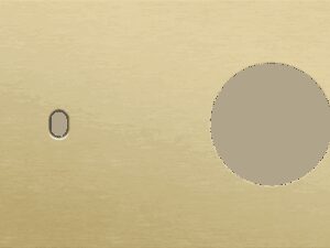 Niko Toggle 2-Voudige afdekplaat h71 voor 1 enkelv schak + 1 stopc alu gold brushed RAL: 1000