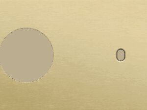 Niko Toggle 2-Voudige afdekplaat h71 voor 1 stopc + 1 enkelv schak alu gold brushed RAL: 1000
