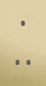 Niko Toggle 2-Voudige afdekplaat v71 vr 1 enklv + 1 tweev schak alu gold brushed RAL: 1000