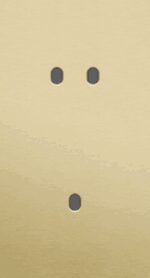 Niko Toggle 2-Voudige afdekplaat v71 vr 1 tweev + 1 enklv schak alu gold brushed RAL: 1000