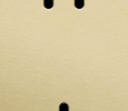 Niko Toggle 2-Voudige afdekplaat v71 vr 1 tweev + 1 enklv schak alu gold brushed RAL: 1000