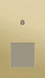 Niko Toggle 2-Voudige afdekplaat v60 vr enklv schak + fct alu gold brushed RAL: 1000