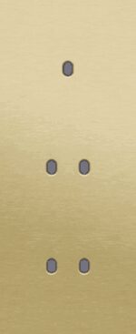 Niko Toggle 3-Voudige afdekplaat v60 vr enklv + 2 tweev schak alu gold brushed RAL: 1000