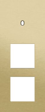 Niko Toggle 3-Voudige afdekplaat v60 vr enklv schak + 2 fct alu gold brushed RAL: 1000