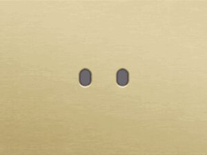 Niko Toggle 3-Voudige afdekplaat h71 vr 2 tweev + enklv schak alu gold brushed RAL: 1000