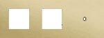 Niko Toggle 3-Voudige afdekplaat h71 vr 2 fct + enklv schak alu gold brushed RAL: 1000