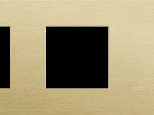 Niko Toggle 3-Voudige afdekplaat h71 vr 2 fct + tweev schak alu gold brushed RAL: 1000