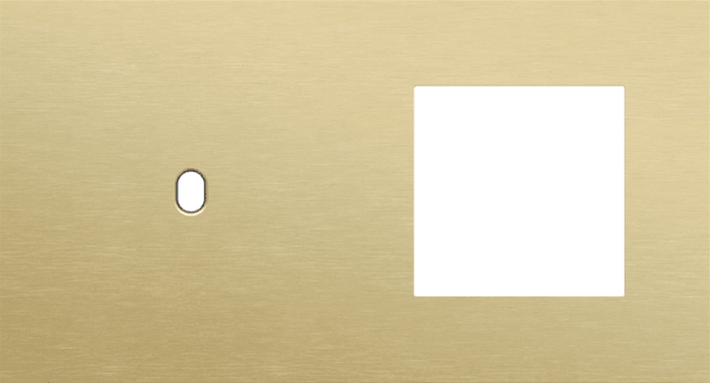 Niko Toggle 2-Voudige afdekplaat h71 vr enklv schak + fct alu gold brushed RAL: 1000