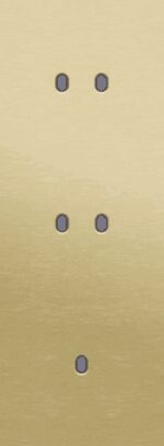 Niko Toggle 3-Voudige afdekplaat v71 vr 2 tweev + enklv schak alu gold brushed RAL: 1000