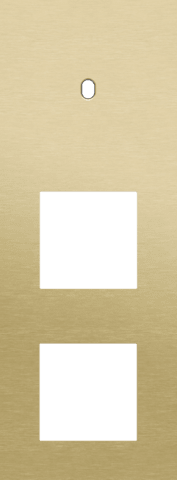 Niko Toggle 3-Voudige afdekplaat v71 vr enklv schak + 2 fct alu gold brushed RAL: 1000