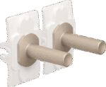 Niko Toggle set voor tweevoudige schakelfuncties steel champagne coated RAL: 080 70 10
