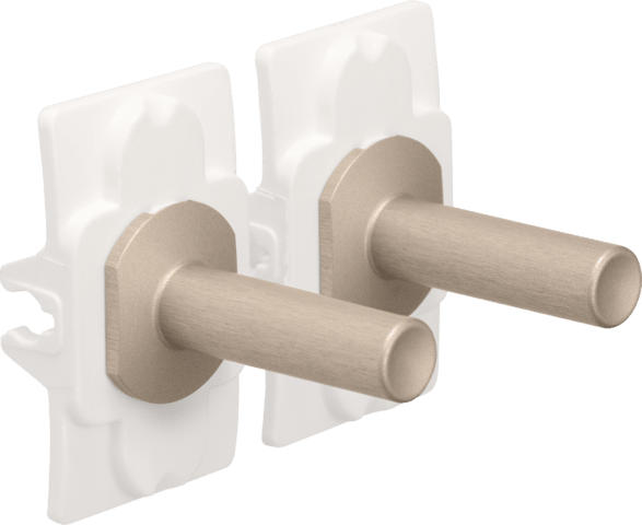 Niko Toggle set voor tweevoudige schakelfuncties steel champagne coated RAL: 080 70 10