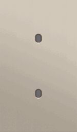 Niko Toggle 2-Voudige afdekplaat v60 vr 2 enklv schak steel champagne coated RAL: 080 70 10