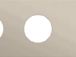 Niko Toggle 3-Voudige afdekplaat h71 vr 2 stopc + 1 tweev schak steel champagne coated RAL: 080 70 10