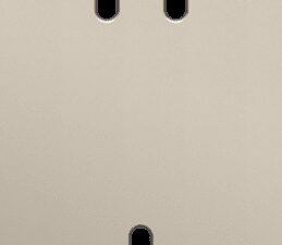 Niko Toggle 2-Voudige afdekplaat v71 vr 1 tweev + 1 enklv schak steel champagne coated RAL: 080 70 10
