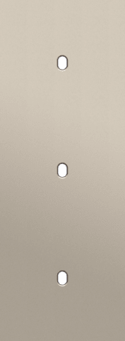 Niko Toggle 3-Voudige afdekplaat v71 vr 3 enklv schak steel champagne coated RAL: 080 70 10