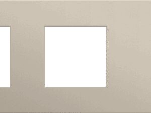 Niko Toggle 3-Voudige afdekplaat h71 vr 2 fct + enklv schak steel champagne coated RAL: 080 70 10