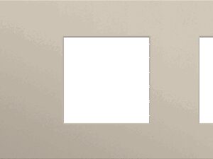 Niko Toggle 3-Voudige afdekplaat h71 vr tweev schak + 2 fct steel champagne coated RAL: 080 70 10