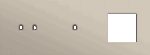 Niko Toggle 3-Voudige afdekplaat h71 vr tweev + enkelv schak + fct steel champagne coated RAL: 080 70 10