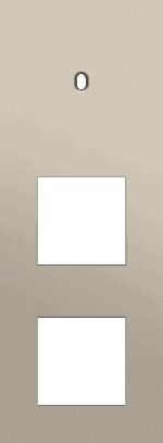 Niko Toggle 3-Voudige afdekplaat v71 vr enklv schak + 2 fct steel champagne coated RAL: 080 70 10