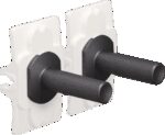 Niko Toggle set voor tweevoudige schakelfuncties alu black brushed RAL: 000 20 00