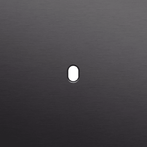 Niko Toggle Enkelvoudige afdekplaat voor 1 enkelv schak alu black brushed RAL: 000 20 00