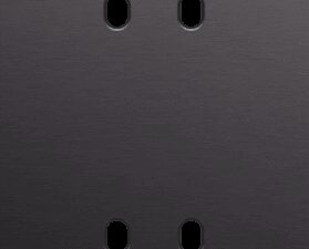 Niko Toggle 2-Voudige afdekplaat v60vr 2 tweev schak alu black brushed RAL: 000 20 00