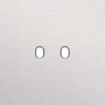 NIKO Enkelvoudige afdekplaat voor 1 tweev schak toggle alu grijs Niko Toggle alu blue grey brushed