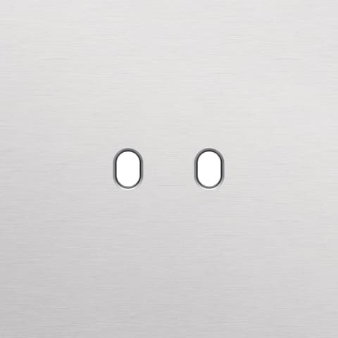 NIKO Enkelvoudige afdekplaat voor 1 tweev schak toggle alu grijs Niko Toggle alu blue grey brushed