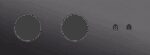 Niko Toggle 3-Voudige afdekplaat h71 vr 2 stopc + 1 tweev schak alu black brushed RAL: 000 20 00