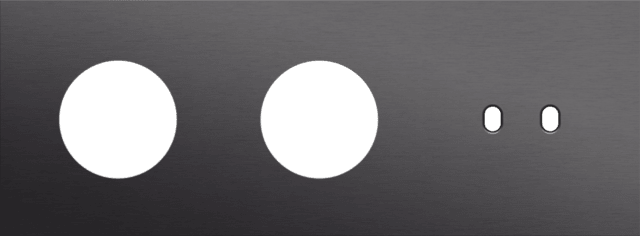 Niko Toggle 3-Voudige afdekplaat h71 vr 2 stopc + 1 tweev schak alu black brushed RAL: 000 20 00