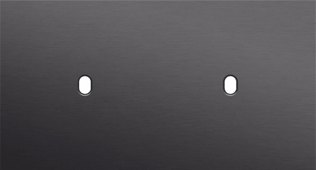 Niko Toggle 2-Voudige afdekplaat h71 vr 2 enklv schak alu black brushed RAL: 000 20 00