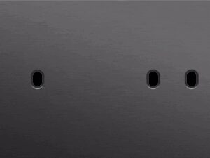 Niko Toggle 2-Voudige afdekplaat h71 vr 1 enklv + 1 tweev schak alu black brushed RAL: 000 20 00