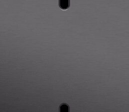 Niko Toggle 2-Voudige afdekplaat v71 vr 2 enklv schak alu black brushed RAL: 000 20 00