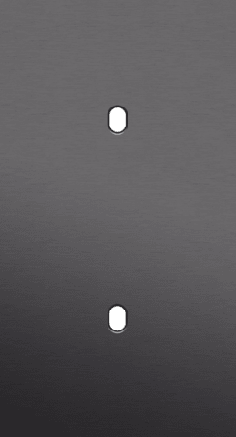 Niko Toggle 2-Voudige afdekplaat v71 vr 2 enklv schak alu black brushed RAL: 000 20 00
