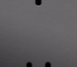 Niko Toggle 2-Voudige afdekplaat v71 vr 1 enklv + 1 tweev schak alu black brushed RAL: 000 20 00