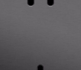 Niko Toggle 2-Voudige afdekplaat v71 vr 1 tweev + 1 enklv schak alu black brushed RAL: 000 20 00