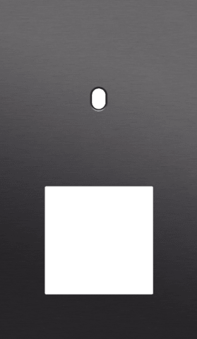 Niko Toggle 2-Voudige afdekplaat v60 vr enklv schak + fct alu black brushed RAL: 000 20 00