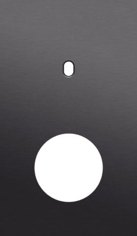 Niko Toggle 2-Voudige afdekplaat v60 vr enklv schak + stopc alu black brushed RAL: 000 20 00