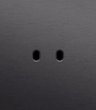 Niko Toggle 3-Voudige afdekplaat v60 vr 2 tweev + enklv schak alu black brushed RAL: 000 20 00